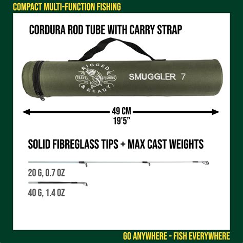 smuggler 7 travel fishing rod.